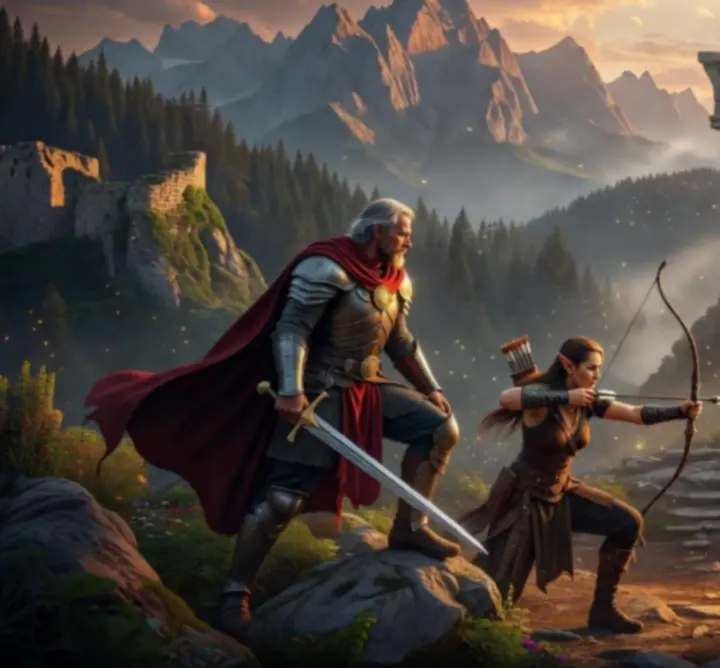 Magyar RPG játék küldetés felület és térkép