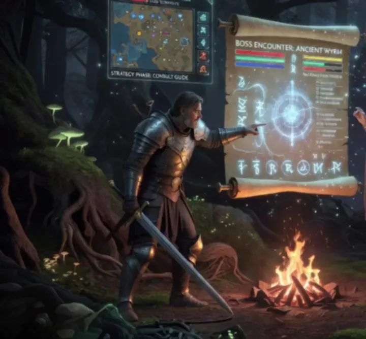 Stratégiai harcjelenet RPG játékból, hősök csatában szörnyek ellen